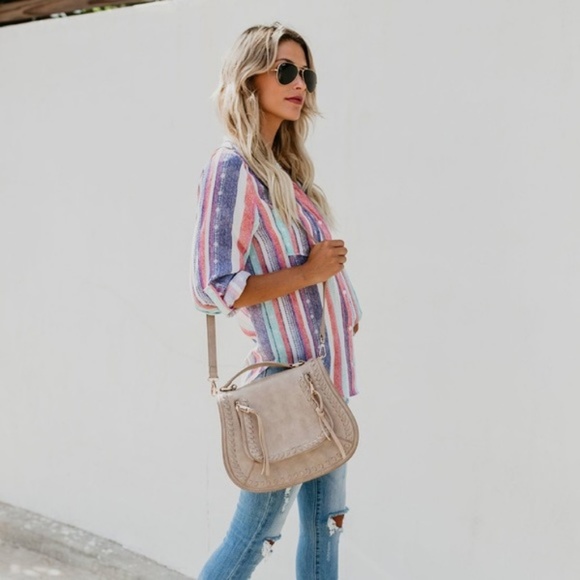 Tuscan Skies Button Up Top - Picture 4 of 7